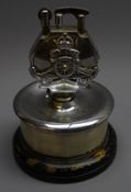 Royal Artillery presentation chromed metal table lighter,