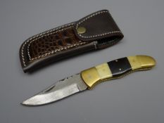 Folding knife, 8.