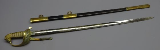 Royal Naval Reserve dress sword,