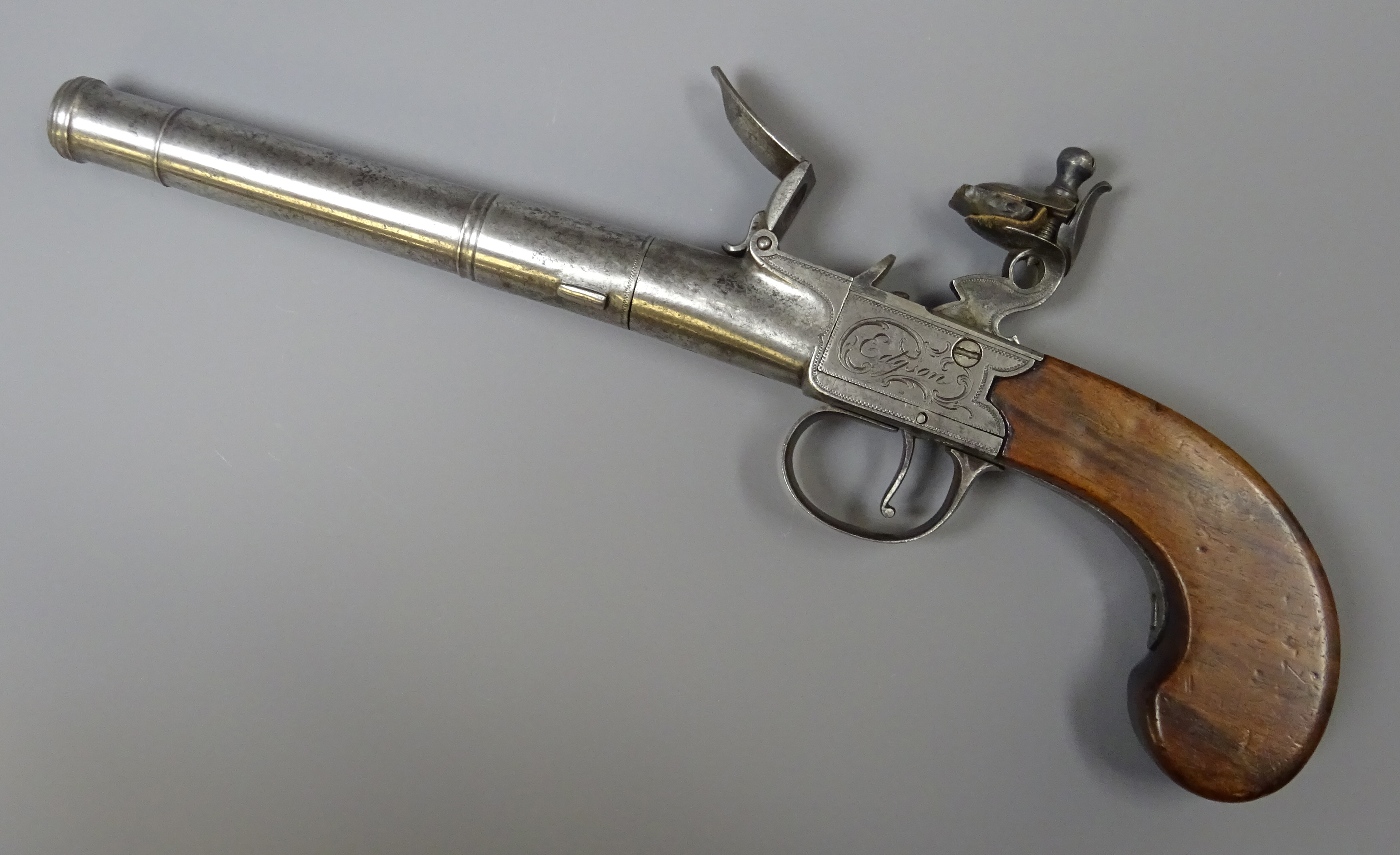 English Flintlock Pistol, C1800 with 14. - Image 3 of 10
