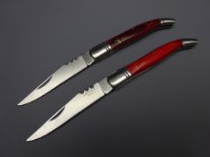 Two new Laguile Inox pocket knives, 9.