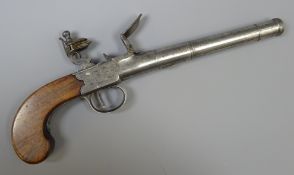 English Flintlock Pistol, C1800 with 14.