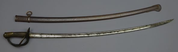 19th century French cavalry sabre,