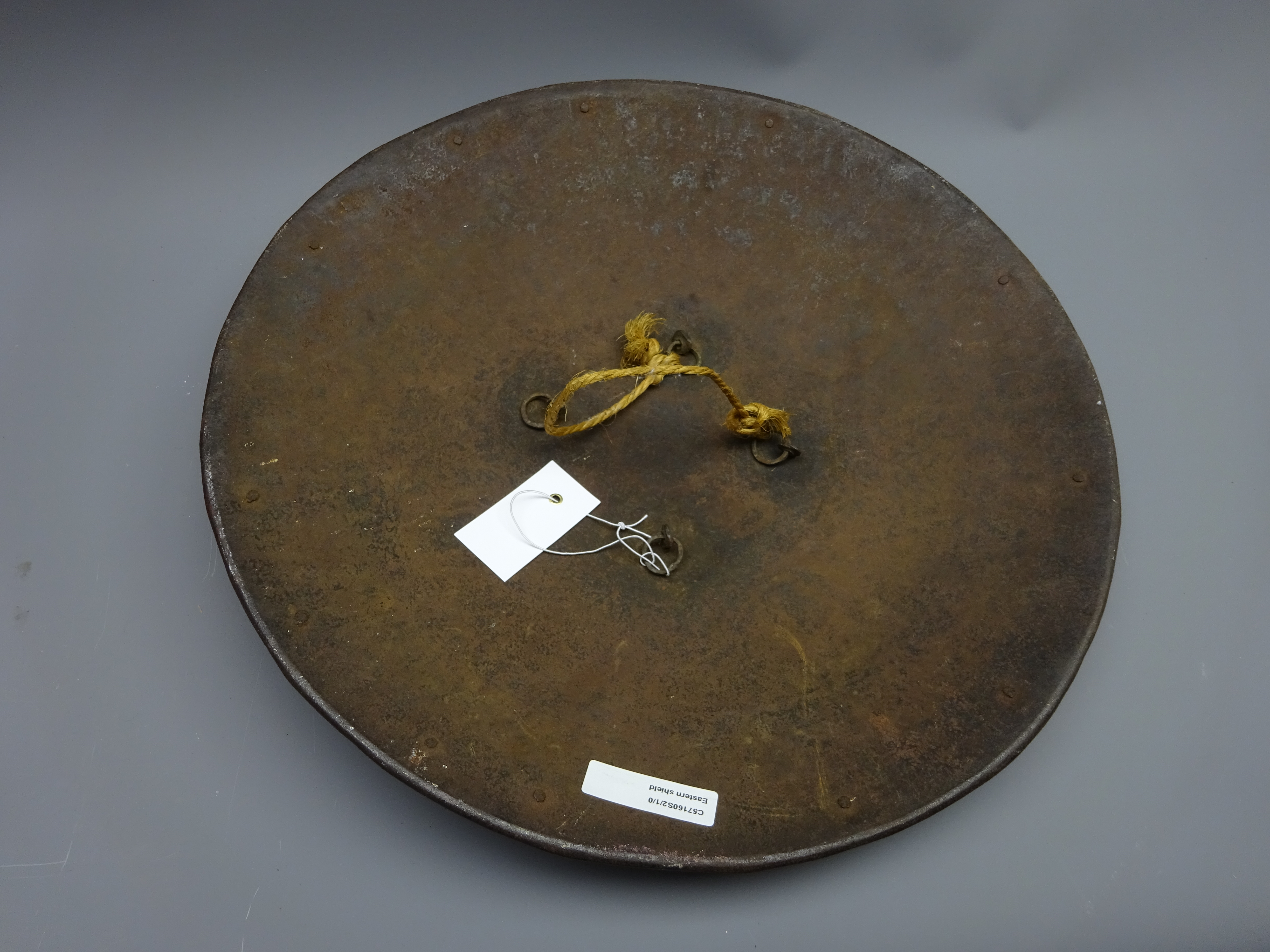 Tibetan metal circular shield, - Image 4 of 4