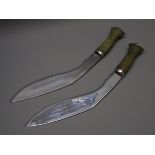 Pair of Kukri knives, 28.