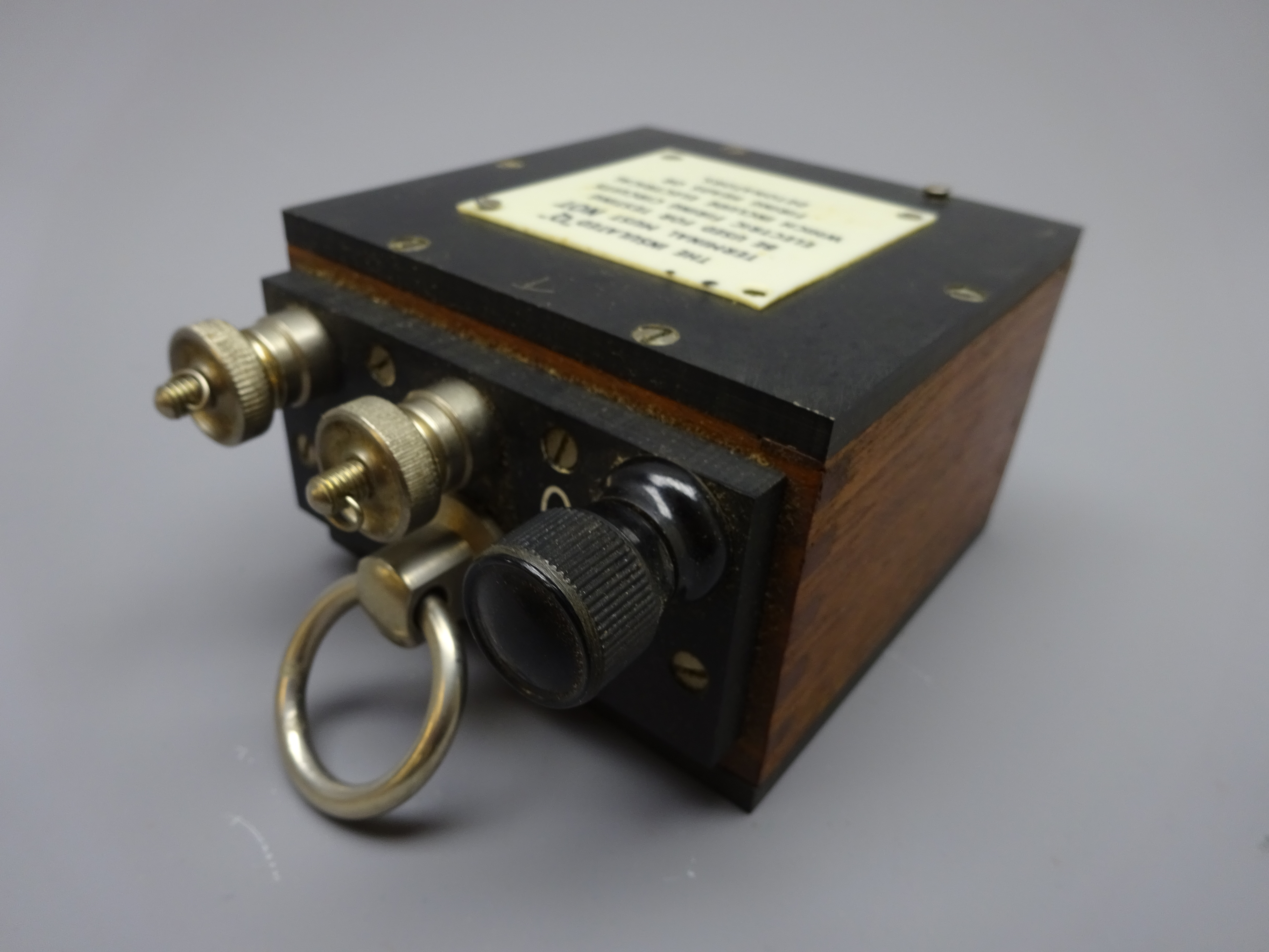 WW2 detonator detector inscribed "Detector Q x I. A.T.P. (WA 0275) G.B. - Image 2 of 5