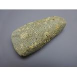 Native North American Indian granite stone axe head, c16th century L12cm.