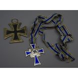 WW2 German silvered Cross of Honour of the German Mother, 2nd class,