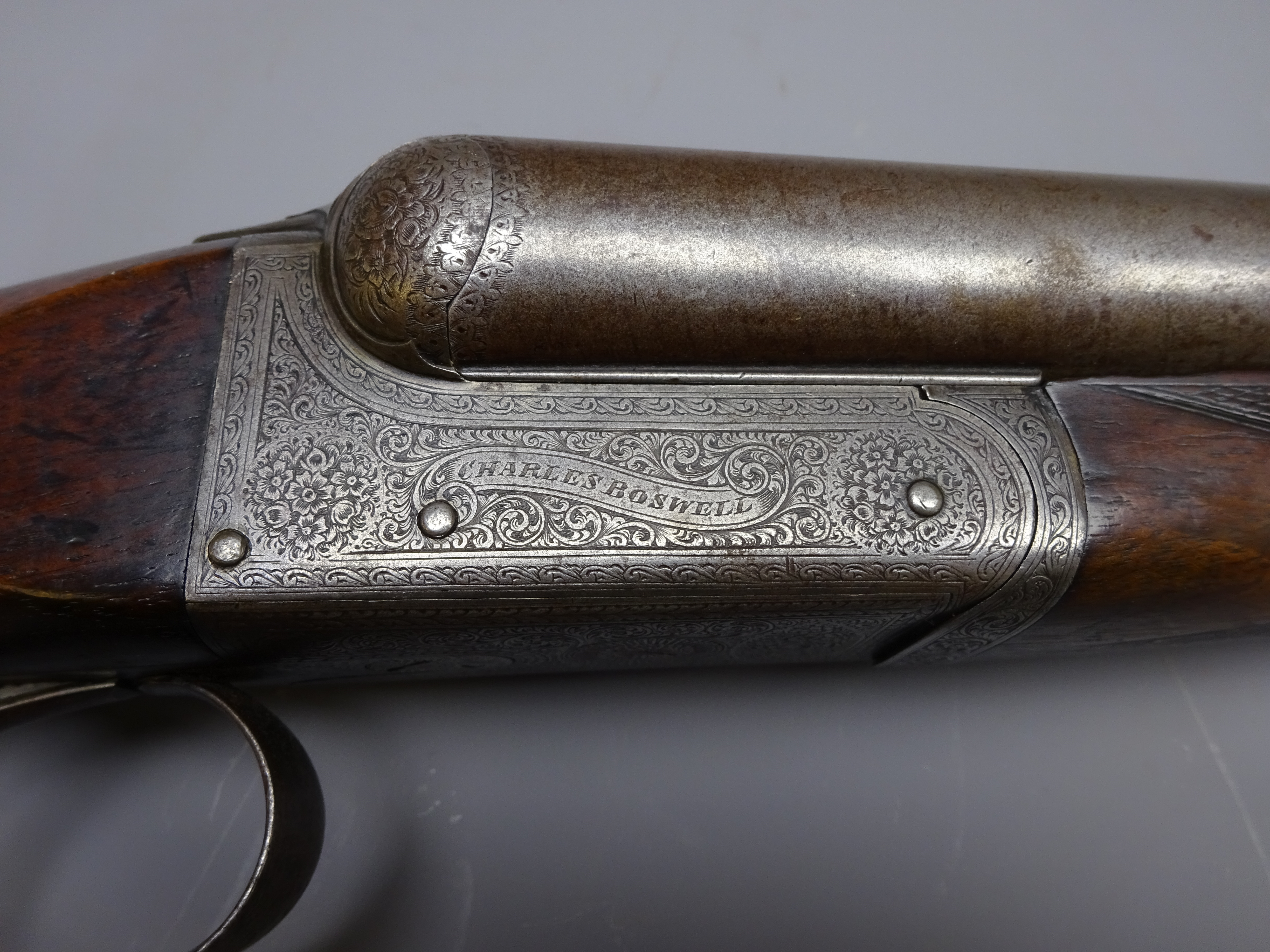 *LOT WITHDRAWN* English double barrel side by side 12 bore box lock sporting gun by Charles Boswell - Image 3 of 11