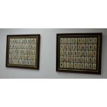 Two sets of fifty John Players military cigarette cards - Uniforms of the Territorial Army and