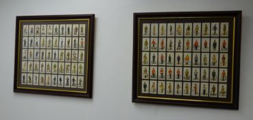 Two sets of fifty John Players military cigarette cards - Uniforms of the Territorial Army and