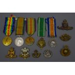 WW1 pair of medals comprising British War Medal and Victory Medal awarded to 10336 Pte. H.