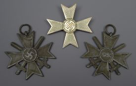 WW2 German pin back War Merit Cross, 1st Class,