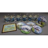 Dambusters Memorabilia - collection of six limited edition Wilfred Hardy for Davenport Pottery Co.