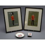 Jack Challenor (20th century), pair military pictures of soldiers each in dress uniform,