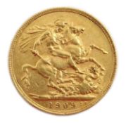 1909 gold sovereign Condition Report <a href='//www.davidduggleby.