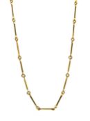 18ct gold link necklace stamped 750, 58cm 14gm Condition Report <a href='//www.