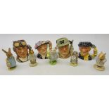 Five Beatrix Potter figures: three Beswick,