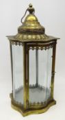 Bronze finish classical lantern with handle,