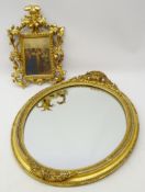 18th/ 19th century Continental giltwood frame,