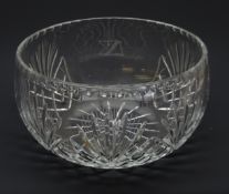 Large cut crystal bowl by Zawiercie,