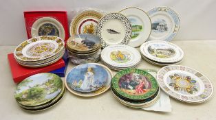 Large collection of collectors plates to include a set of seven Spode Celtic plates,