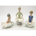 Three Lladro Ballerinas;