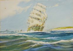 Arthur D Bell AKA Wilfred Knox (British 1884-1966) 'Off the Coast of Devon',