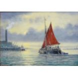 Jack Rigg (British 1927-): 'Humber Sloop', oil on board signed and dated 2008,