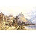 Neil Stuart Crichton (British 1853-1913): 'Beilstein on the Moselle Germany', watercolour signed,