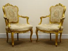 Pair of late 19th century French Fauteils,