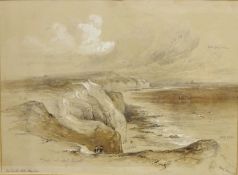John Wilson Carmichael (British 1799-1868): 'The South Cliff Flamborough',