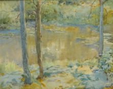 Henry John Yeend King (British 1855-1924) 'A Silent Pool' watercolour unsinged, attrib.