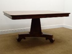 Early 19th century mahogany rectangular breakfast table,