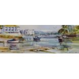 Ray Balkwill (British 1948-): 'The Estuary at Kingsbridge', watercolour signed,