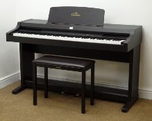 Yamaha Clavinova CLP-311 electric piano with stool (2) (This item is PAT tested - 5 day warranty