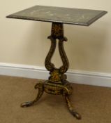 19th century chinoiserie decorated occasional table,