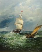 Sailing and Steam Ships in Rough Seas,