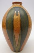 John Jelfs (British 1946-): Shino and Ash glazed vase,