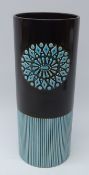 1960s Hornsea pottery vase designed by John Clappison, cylindrical form,