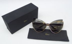 Christian Dior Audacieuse gold Cat eye sunglasses,