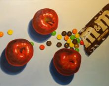 Mike Cronin (American 20th century): 'M&M's and Apples',
