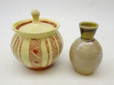 Ilona Sulikova terracotta jar and cover,