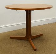 Hans C Andersen - Danish teak circular top occasional table, stamped underneath, D59cm,