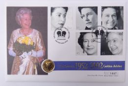 Queen Elizabeth II 2002 gold half sovereign,