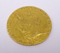 George III 1790 gold 'spade' Guinea, weight 8.