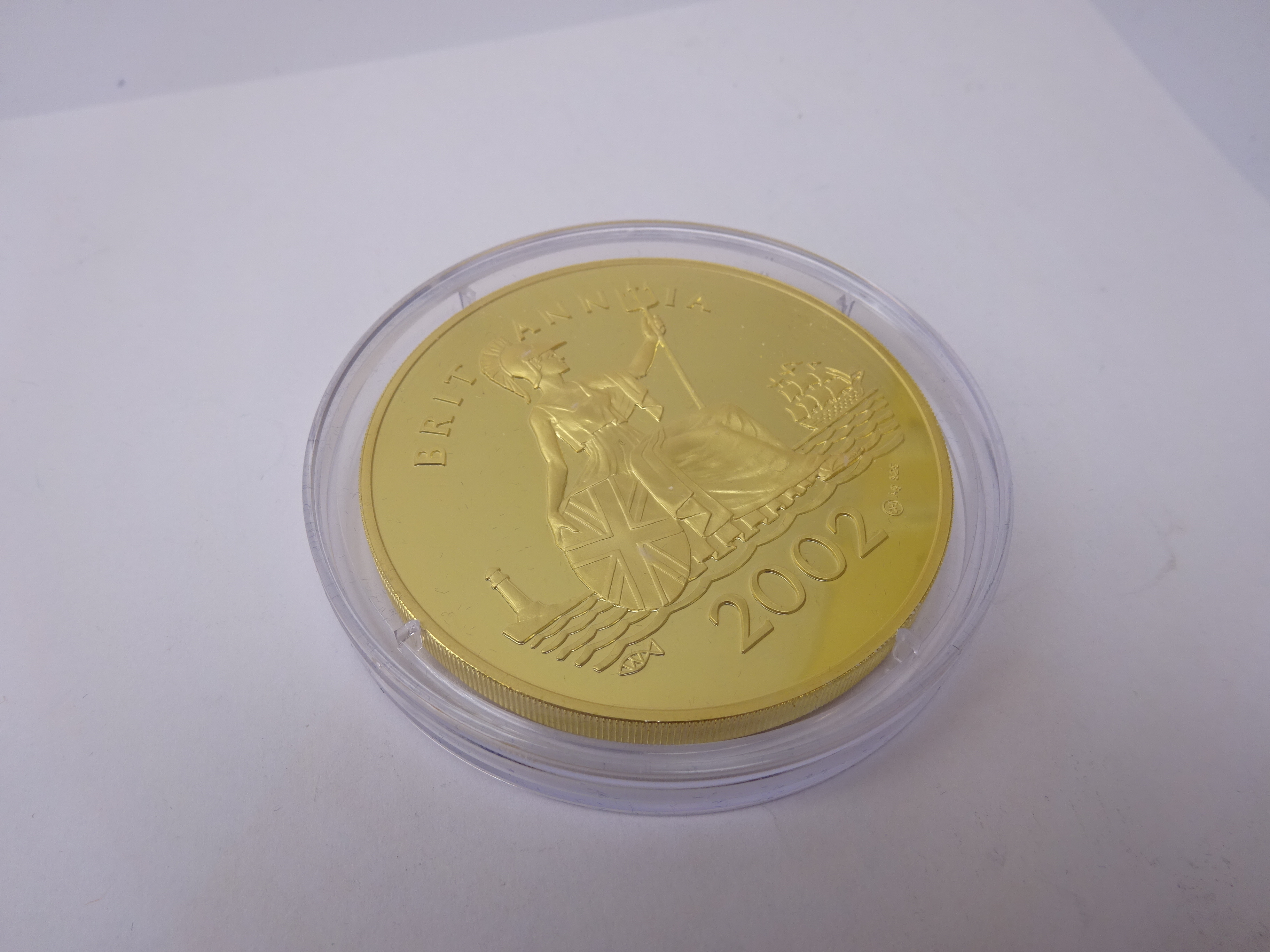 Five ounce silver coin 'The Golden Jubilee Weekend Gold Plated Silver Britannia Commemorative' - Image 3 of 3
