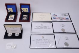 Seven Royal Mint silver Britannia coins, 2012, 2013, 2015, 2016, two 2017 and 2019,