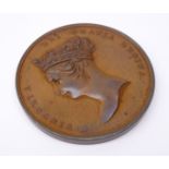 Queen Victoria medal/medallion, commemorating her visit to the City of London on 9th November 1837,