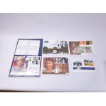 Five silver coin covers; 2001 'Queen Victoria 1819-1901' five pound coin and five pound note,